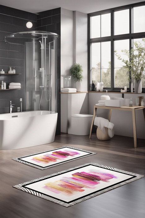 Mijölnir Juego de alfombrillas de baño CT-5092 de 2 piezas Multicolor Mijölnir Juego de alfombrillas de baño CT-5092 de 2 piezas Multicolor